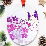 Floral Garden Oval Ornament