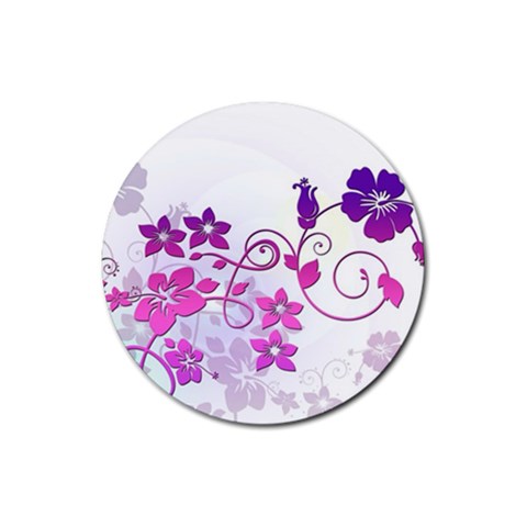 Floral Garden Drink Coaster (Round) from ArtsNow.com Front