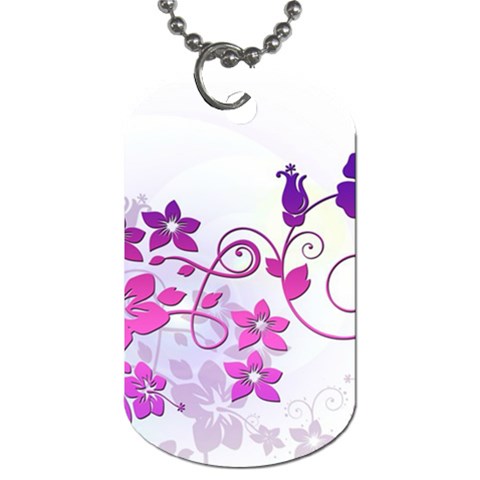 Floral Garden Dog Tag (Two Front