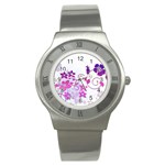 Floral Garden Stainless Steel Watch (Slim)