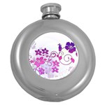 Floral Garden Hip Flask (Round)