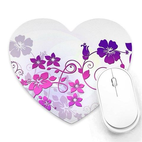 Floral Garden Mouse Pad (Heart) from ArtsNow.com Front