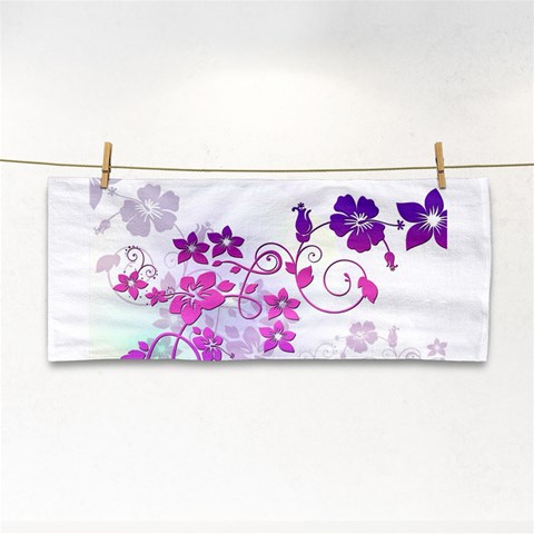 Floral Garden Hand Towel from ArtsNow.com Front