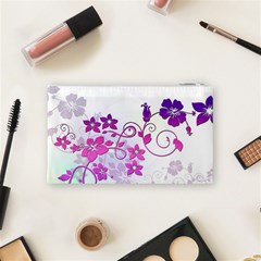 Floral Garden Cosmetic Bag (Small) from ArtsNow.com Back