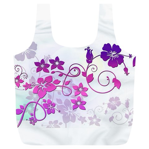 Floral Garden Reusable Bag (XL) from ArtsNow.com Front