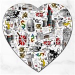 Medieval Mash Up Jigsaw Puzzle (Heart)