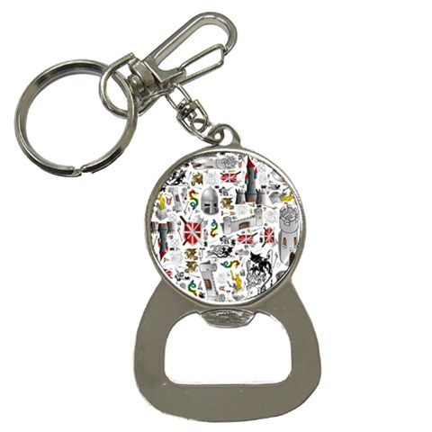 Medieval Mash Up Bottle Opener Key Chain from ArtsNow.com Front