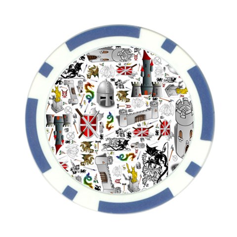 Medieval Mash Up Poker Chip (10 Pack) from ArtsNow.com Front