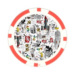 Medieval Mash Up Poker Chip (10 Pack) from ArtsNow.com Front