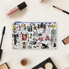 Medieval Mash Up Cosmetic Bag (Small) from ArtsNow.com Front