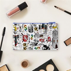 Medieval Mash Up Cosmetic Bag (Small) from ArtsNow.com Back