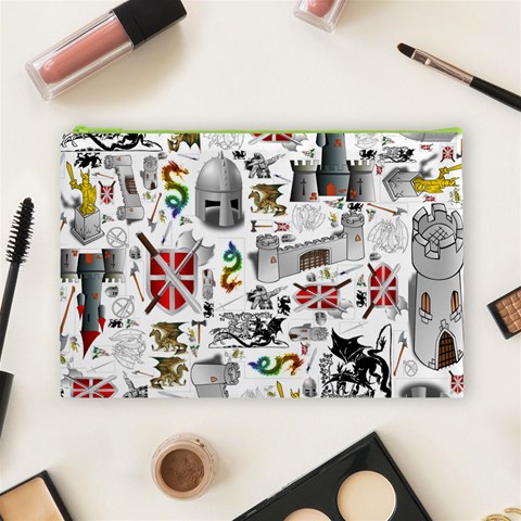 Medieval Mash Up Cosmetic Bag (Large) from ArtsNow.com Front