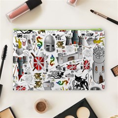 Medieval Mash Up Cosmetic Bag (Large) from ArtsNow.com Back