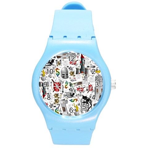 Medieval Mash Up Plastic Sport Watch (Medium) from ArtsNow.com Front