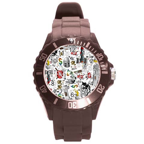 Medieval Mash Up Plastic Sport Watch (Large) from ArtsNow.com Front