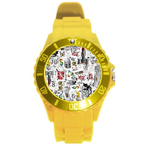 Medieval Mash Up Plastic Sport Watch (Large) from ArtsNow.com Front