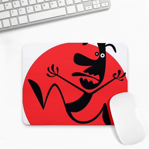 Running Man Small Mouse Pad (Rectangle) from ArtsNow.com Front