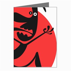 Running Man Greeting Card from ArtsNow.com Left