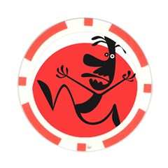 Running Man Poker Chip (10 Pack) from ArtsNow.com Back