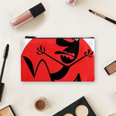 Running Man Cosmetic Bag (Small) from ArtsNow.com Front