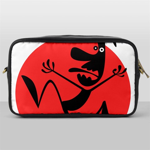 Running Man Travel Toiletry Bag (One Side) from ArtsNow.com Front