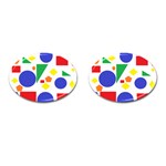 Random Geometrics Cufflinks (Oval)