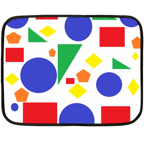 Random Geometrics Mini Fleece Blanket (Two Sided) from ArtsNow.com 35 x27  Blanket Back