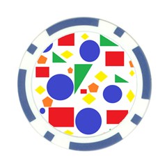 Random Geometrics Poker Chip (10 Pack) from ArtsNow.com Front