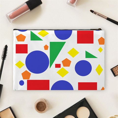 Random Geometrics Cosmetic Bag (Large) from ArtsNow.com Back