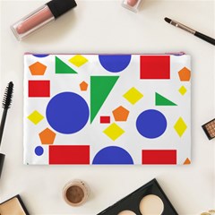 Random Geometrics Cosmetic Bag (Large) from ArtsNow.com Back