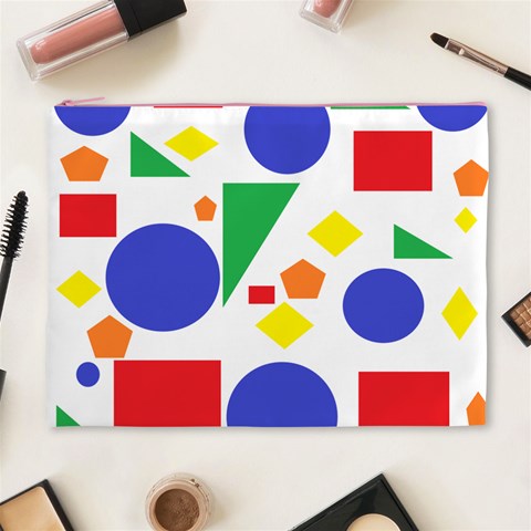 Random Geometrics Cosmetic Bag (XL) from ArtsNow.com Front