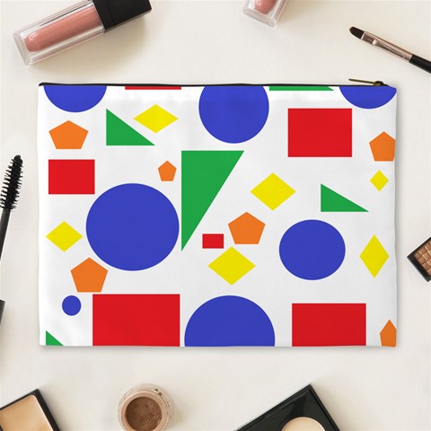 Random Geometrics Cosmetic Bag (XL) from ArtsNow.com Back