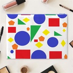 Random Geometrics Cosmetic Bag (XL) from ArtsNow.com Back