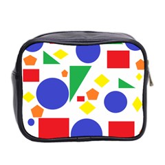 Random Geometrics Mini Travel Toiletry Bag (Two Sides) from ArtsNow.com Back