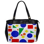 Random Geometrics Oversize Office Handbag (One Side)