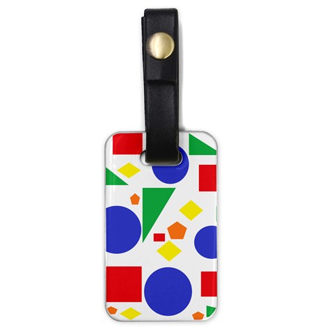 Random Geometrics Luggage Tag (One Side) from ArtsNow.com Front