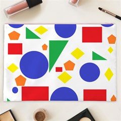 Random Geometrics Cosmetic Bag (XXL) from ArtsNow.com Back