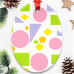 Spring Geometrics Oval Ornament