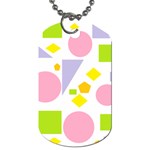 Spring Geometrics Dog Tag (One Sided)