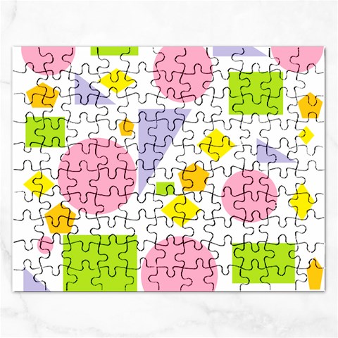 Spring Geometrics Jigsaw Puzzle (Rectangle) from ArtsNow.com Front