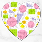 Spring Geometrics Jigsaw Puzzle (Heart)