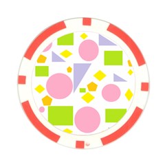 Spring Geometrics Poker Chip from ArtsNow.com Front