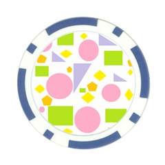 Spring Geometrics Poker Chip from ArtsNow.com Front