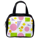 Spring Geometrics Classic Handbag (One Side)