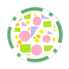 Spring Geometrics Poker Chip (10 Pack) from ArtsNow.com Front