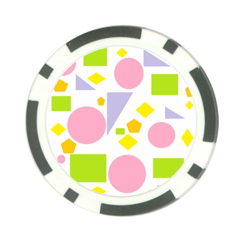 Spring Geometrics Poker Chip (10 Pack) from ArtsNow.com Back