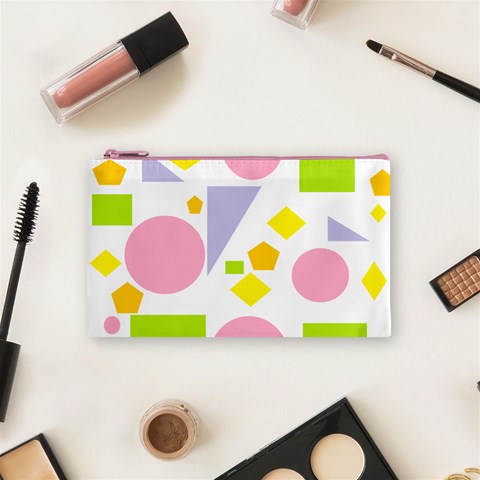 Spring Geometrics Cosmetic Bag (Small) from ArtsNow.com Front