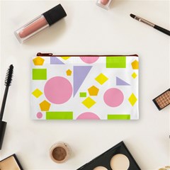 Spring Geometrics Cosmetic Bag (Small) from ArtsNow.com Front