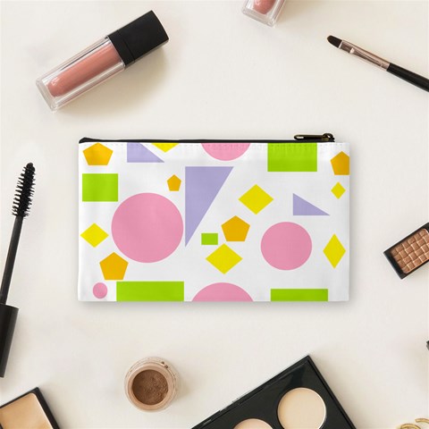 Spring Geometrics Cosmetic Bag (Small) from ArtsNow.com Back