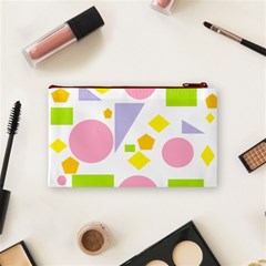 Spring Geometrics Cosmetic Bag (Small) from ArtsNow.com Back